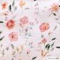 Preview:  Baumwoll-Waffelstoff mit Blumenmuster